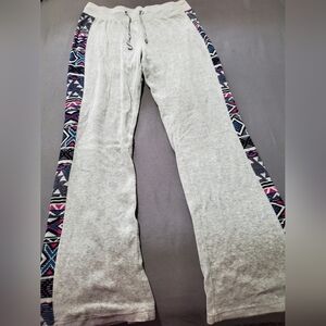 Pink Rose Brand, Silver Gray, Velvet Sweat Pants.